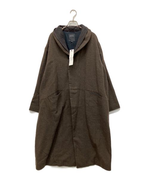 pas de calais（パドカレ）pas de calais (パドカレ) ウールコート ブラウン サイズ:36の古着・服飾アイテム