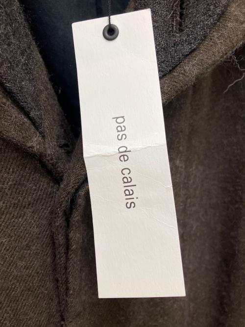 pas de calais（パドカレ）pas de calais (パドカレ) ウールコート ブラウン サイズ:36の古着・服飾アイテム