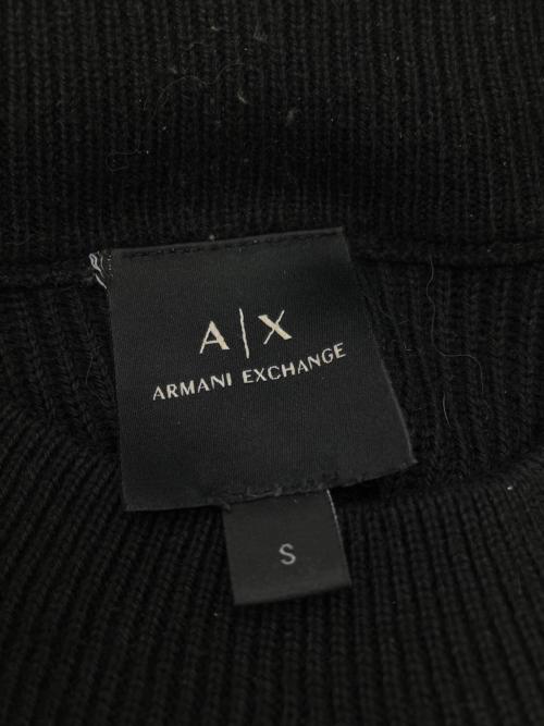 ARMANI EXCHANGE（アルマーニ エクスチェンジ）ARMANI EXCHANGE (アルマーニ エクスチェンジ) クルーネックニット ブラック サイズ:Sの古着・服飾アイテム