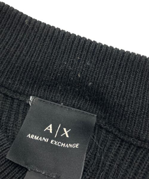 ARMANI EXCHANGE（アルマーニ エクスチェンジ）ARMANI EXCHANGE (アルマーニ エクスチェンジ) クルーネックニット ブラック サイズ:Sの古着・服飾アイテム