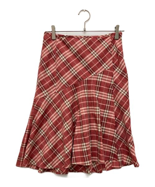 BURBERRY LONDON（バーバリーロンドン）BURBERRY LONDON (バーバリーロンドン) ミディスカート ショッキングピンク サイズ:38の古着・服飾アイテム