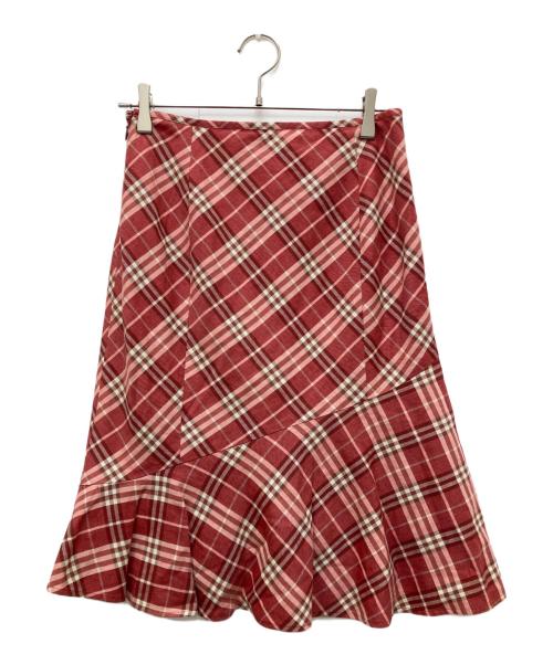 BURBERRY LONDON（バーバリーロンドン）BURBERRY LONDON (バーバリーロンドン) ミディスカート ショッキングピンク サイズ:38の古着・服飾アイテム