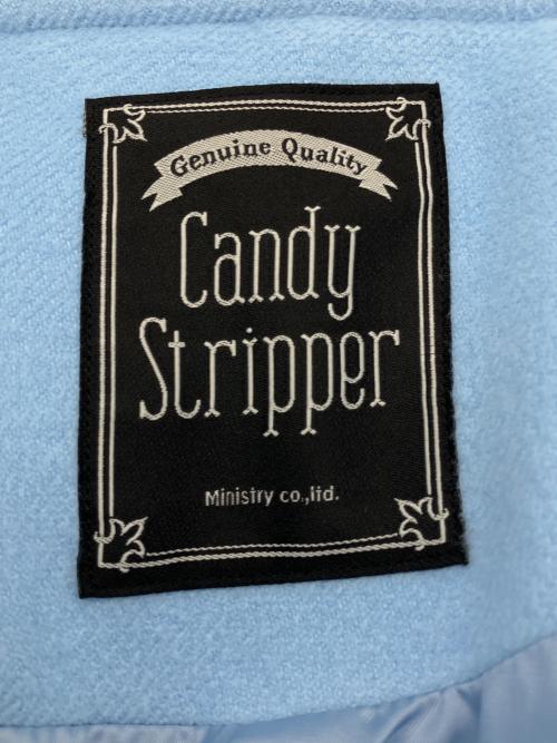 Candy Stripper（キャンディーストリッパー）Candy Stripper (キャンディーストリッパー) フリルデザインコート スカイブルー サイズ:2の古着・服飾アイテム