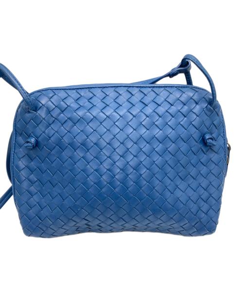 BOTTEGA VENETA（ボッテガベネタ）BOTTEGA VENETA (ボッテガベネタ) イントレチャート ノディーニ ショルダーバッグ ブルーの古着・服飾アイテム