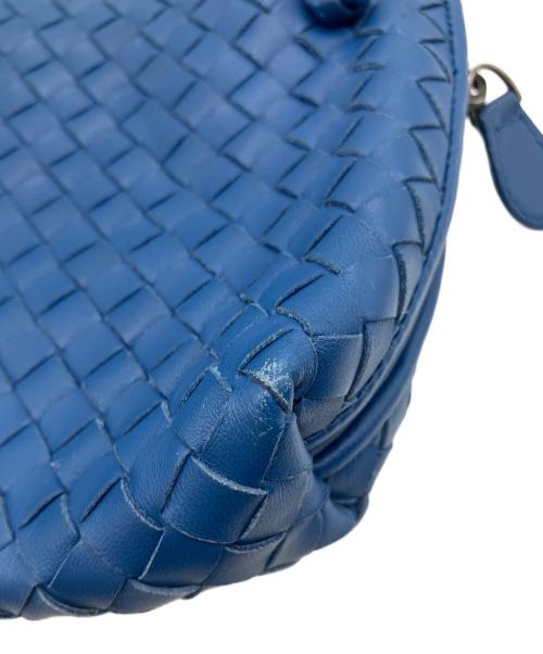 BOTTEGA VENETA（ボッテガベネタ）BOTTEGA VENETA (ボッテガベネタ) イントレチャート ノディーニ ショルダーバッグ ブルーの古着・服飾アイテム