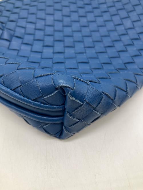 BOTTEGA VENETA（ボッテガベネタ）BOTTEGA VENETA (ボッテガベネタ) イントレチャート ノディーニ ショルダーバッグ ブルーの古着・服飾アイテム