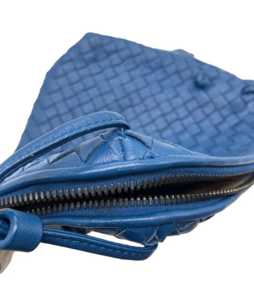BOTTEGA VENETA（ボッテガベネタ）BOTTEGA VENETA (ボッテガベネタ) イントレチャート ノディーニ ショルダーバッグ ブルーの古着・服飾アイテム