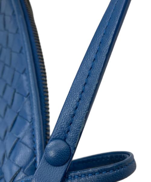 BOTTEGA VENETA（ボッテガベネタ）BOTTEGA VENETA (ボッテガベネタ) イントレチャート ノディーニ ショルダーバッグ ブルーの古着・服飾アイテム