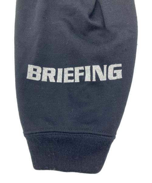 BRIEFING（ブリーフィング）BRIEFING (ブリーフィング) 袖ロゴスウェット ブラック サイズ:Mの古着・服飾アイテム