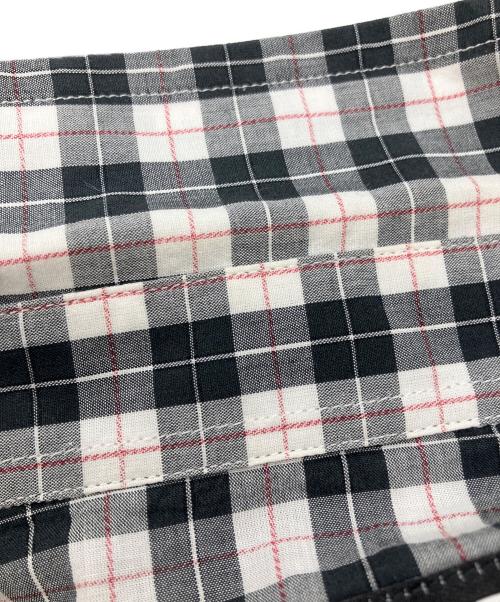 DIESEL（ディーゼル）DIESEL (ディーゼル) OLCATウエスタンチェックシャツ ブラック×ホワイト サイズ:Lの古着・服飾アイテム