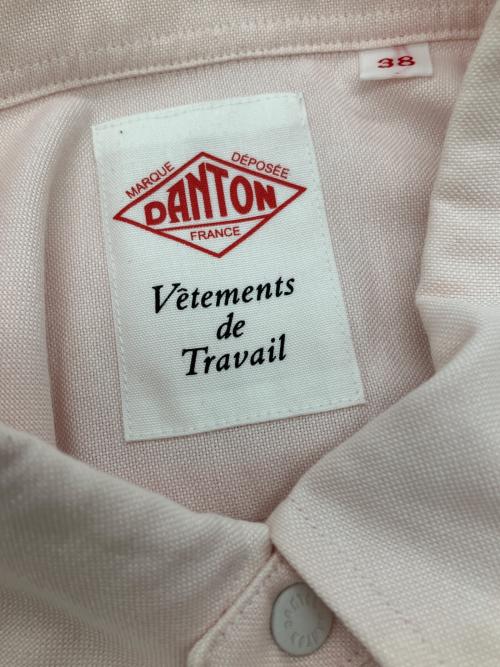 DANTON（ダントン）DANTON (ダントン) L/Sドットボタン ボタンダウンシャツ ピンク サイズ:38の古着・服飾アイテム