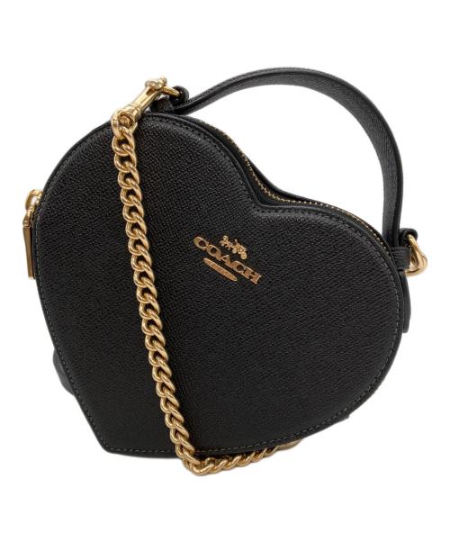 COACH（コーチ）COACH (コーチ) ハートクロスボディショルダーバッグ ブラックの古着・服飾アイテム