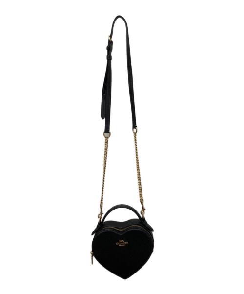 COACH（コーチ）COACH (コーチ) ハートクロスボディショルダーバッグ ブラックの古着・服飾アイテム