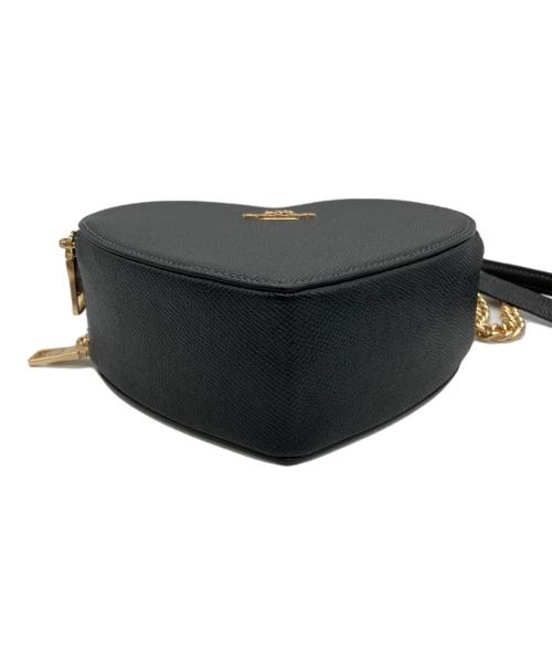 COACH（コーチ）COACH (コーチ) ハートクロスボディショルダーバッグ ブラックの古着・服飾アイテム