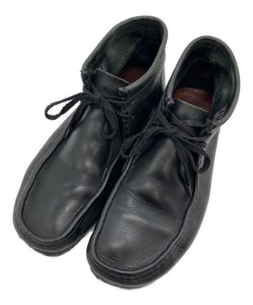 CLARKS ORIGINALS（クラークス オリジナルズ）CLARKS ORIGINALS (クラークス オリジナルズ) ALL LEATHER Wallabee Boot ブラック サイズ:27.5cmの古着・服飾アイテム