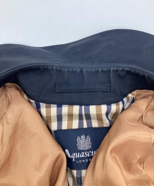 Aquascutum（アクアスキュータム）Aquascutum (アクアスキュータム) トレンチコート ネイビー サイズ:36の古着・服飾アイテム