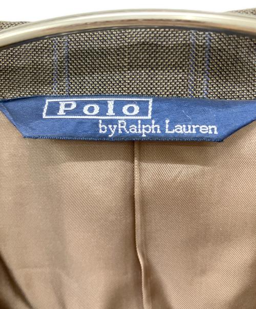 POLO RALPH LAUREN（ポロ・ラルフローレン）POLO RALPH LAUREN (ポロ・ラルフローレン) 3Bストライプテーラードジャケット ブラウン サイズ:AB6の古着・服飾アイテム