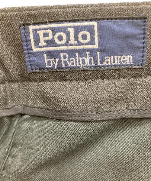 POLO RALPH LAUREN（ポロ・ラルフローレン）POLO RALPH LAUREN (ポロ・ラルフローレン) センタープレスウールスラックス グレー サイズ:88cmの古着・服飾アイテム