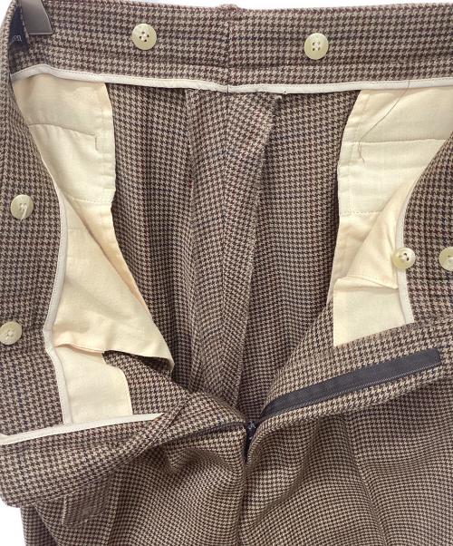POLO RALPH LAUREN（ポロ・ラルフローレン）POLO RALPH LAUREN (ポロ・ラルフローレン) ウールガンクラブスラックス ブラウン サイズ:88cmの古着・服飾アイテム
