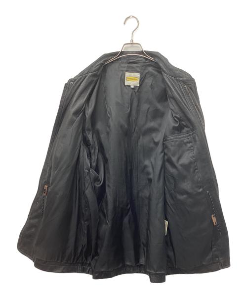INTERMEZZO（インターメッツォ）INTERMEZZO (インターメッツォ) レザーコート ブラック サイズ:Lの古着・服飾アイテム