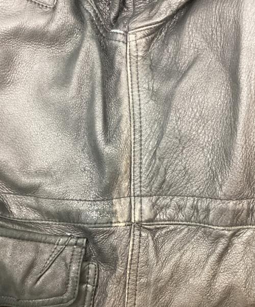 INTERMEZZO（インターメッツォ）INTERMEZZO (インターメッツォ) レザーコート ブラック サイズ:Lの古着・服飾アイテム