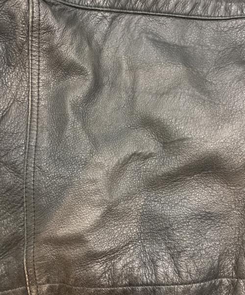 INTERMEZZO（インターメッツォ）INTERMEZZO (インターメッツォ) レザーコート ブラック サイズ:Lの古着・服飾アイテム