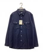 mont-bellモンベル）の古着「ウールマウンテンシャツ」｜ネイビー