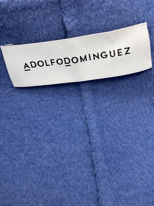 ADOLFO DOMINGUEZ（アドルフォ ドミンゲス）ADOLFO DOMINGUEZ (アドルフォ ドミンゲス) メリノウールショートコート ブルー サイズ:XSの古着・服飾アイテム