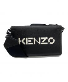 KENZO（ケンゾー）の古着「レザーショルダーバッグ」｜ブラック