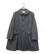 COMME des GARCONS COMME des GARCONSコムデギャルソン コムデギャルソン）の古着「丸襟ステンカラーコート」｜ブラック