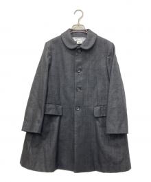 COMME des GARCONS COMME des GARCONS（コムデギャルソン コムデギャルソン）の古着「丸襟ステンカラーコート」｜ブラック