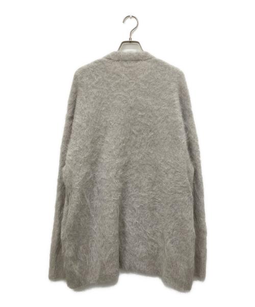 23区（ニジュウサンク）23区 (ニジュウサンク) アルパカシャギーニットカーディガン グレー サイズ:38の古着・服飾アイテム