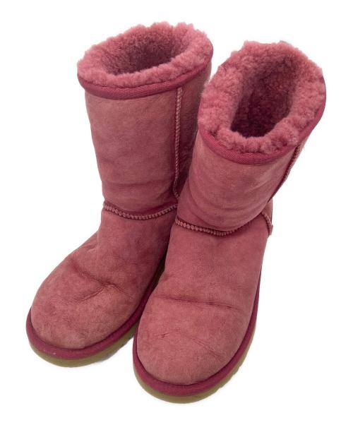UGG（アグ）UGG (アグ) ムートンブーツ ピンク サイズ:25.0cmの古着・服飾アイテム