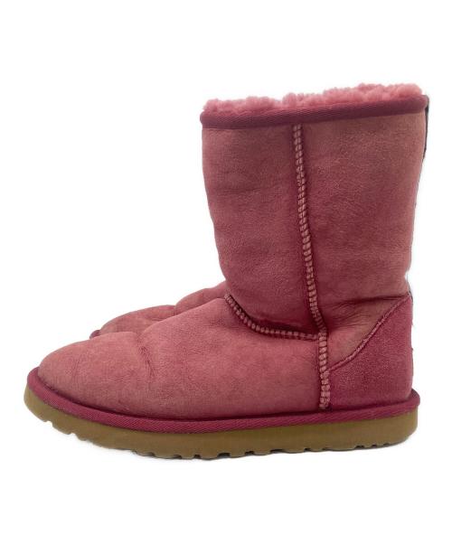 UGG（アグ）UGG (アグ) ムートンブーツ ピンク サイズ:25.0cmの古着・服飾アイテム