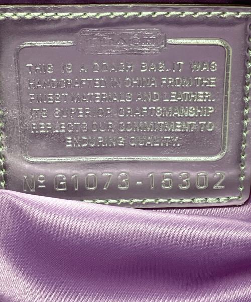 COACH（コーチ）COACH (コーチ) ポピー ストーリーパッチ グルーヴィー 2WAY ショルダーバッグ ゴールドの古着・服飾アイテム