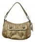 COACH (コーチ) ポピー ストーリーパッチ グルーヴィー 2WAY ショルダーバッグ ゴールド：8000円