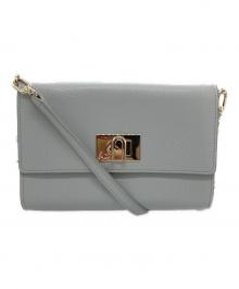 FURLA（フルラ）の古着「ショルダーバッグ」｜スカイブルー