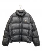 MONCLERモンクレール）の古着「VERONE 2WAYダウンジャケット/茶タグ」｜チャコールグレー