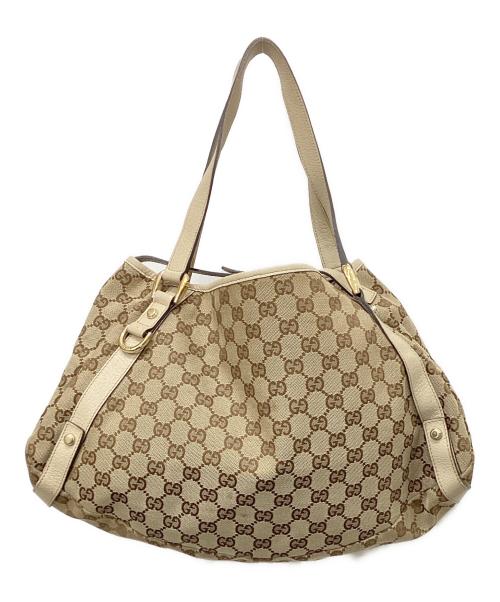 GUCCI（グッチ）GUCCI (グッチ) アビーGGキャンバストートバッグ ベージュの古着・服飾アイテム