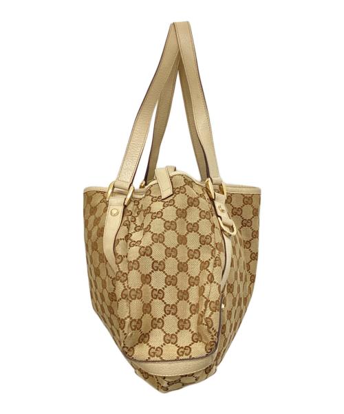 GUCCI（グッチ）GUCCI (グッチ) アビーGGキャンバストートバッグ ベージュの古着・服飾アイテム