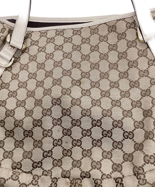 GUCCI（グッチ）GUCCI (グッチ) アビーGGキャンバストートバッグ ベージュの古着・服飾アイテム