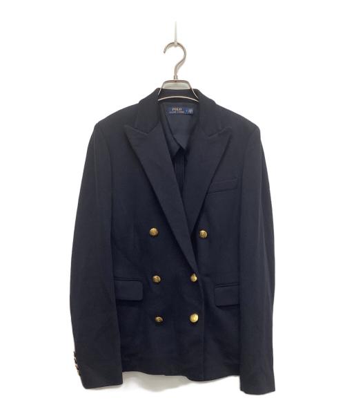POLO RALPH LAUREN（ポロ・ラルフローレン）POLO RALPH LAUREN (ポロ・ラルフローレン) ダブルジャケット ネイビー サイズ:4の古着・服飾アイテム