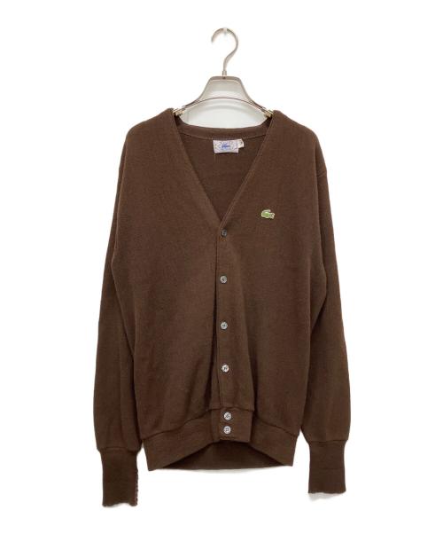 IZOD LACOSTE（アイゾッド ラコステ）IZOD LACOSTE (アイゾッド ラコステ) アクリルカーディガン ブラウン サイズ:Mの古着・服飾アイテム