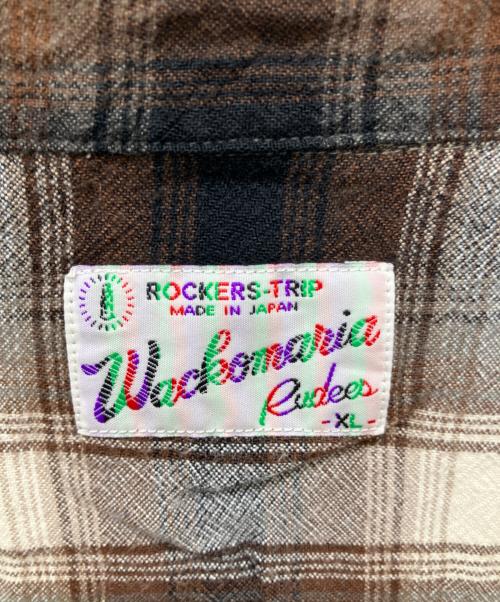 WACKO MARIA（ワコマリア）WACKO MARIA (ワコマリア) オンブレチェックウエスタンシャツ ブラウン サイズ:XLの古着・服飾アイテム