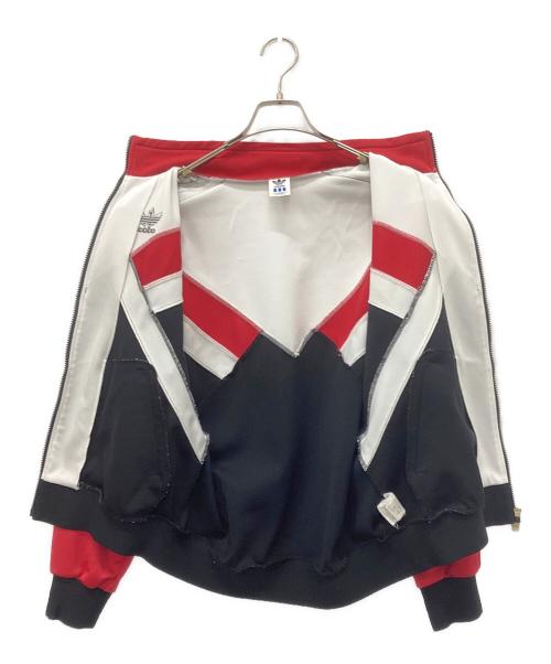 adidas（アディダス）adidas (アディダス) トラックジャケット レッド×ブラックの古着・服飾アイテム