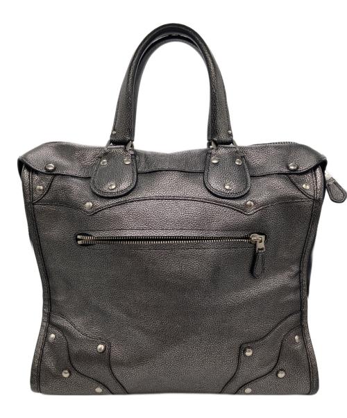 COACH（コーチ）COACH (コーチ) エレベーテッド ライダーサッチェル シルバーの古着・服飾アイテム