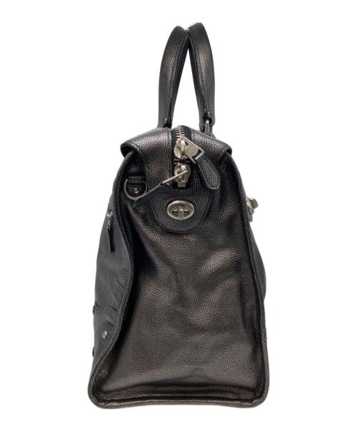 COACH（コーチ）COACH (コーチ) エレベーテッド ライダーサッチェル シルバーの古着・服飾アイテム