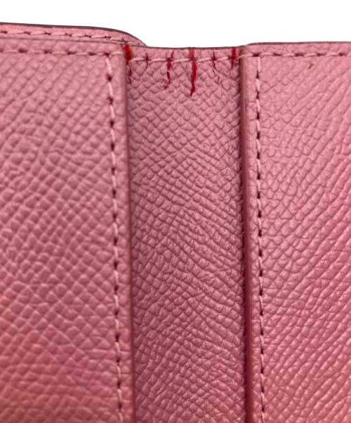 COACH（コーチ）COACH (コーチ) ティーローズコンパクトウォレット ピンクの古着・服飾アイテム