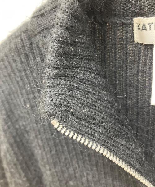 KATHARINE HAMNETT（キャサリンハムネット）KATHARINE HAMNETT (キャサリンハムネット) モヘアドライバーズニット ブラック サイズ:Mの古着・服飾アイテム
