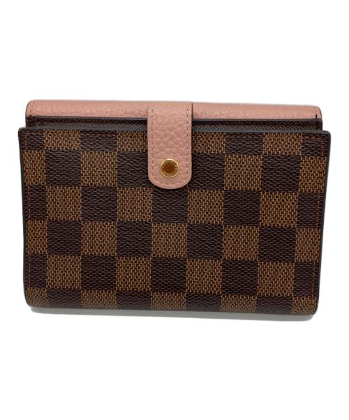 LOUIS VUITTON（ルイ ヴィトン）LOUIS VUITTON (ルイ ヴィトン) ダミエ　ポルトフォイユ・ノルマンディ　二つ折り財布 ブラウンの古着・服飾アイテム